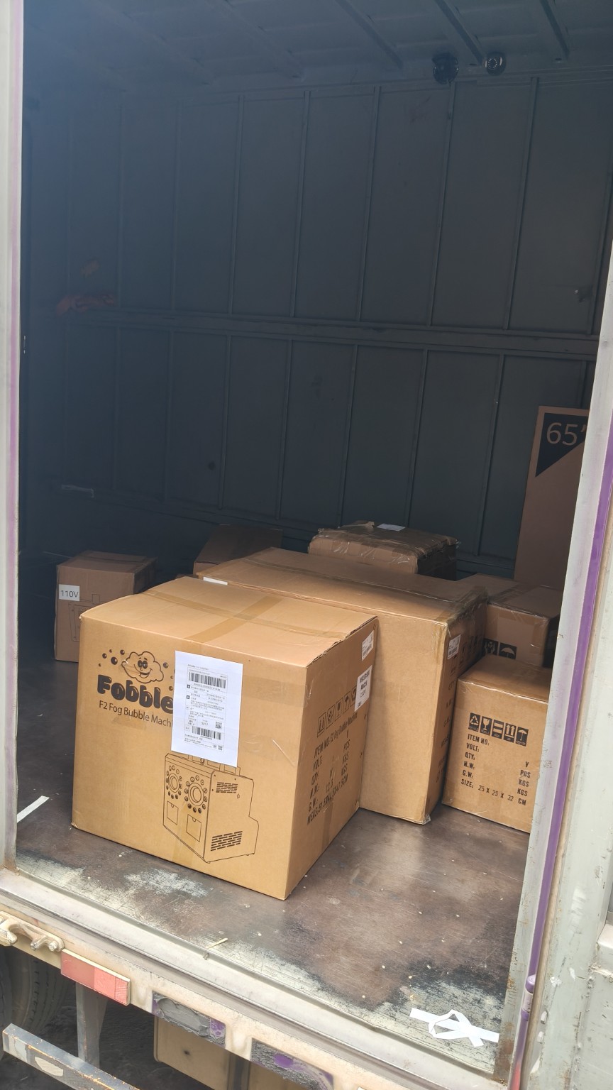 Custom 110V equipment packed in cartons for the first order